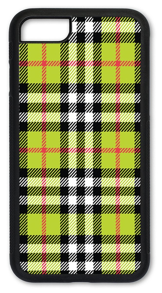 Art Plates Cell Phone Cover - Slim Fit - Compatible with Apple iPhone 7 Plus and iPhone 8 Plus - Plaid Multi-Colored - Image 1